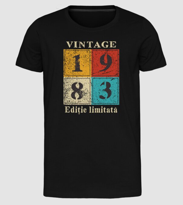 1983 - Ediție limitată model negru pe tricou
