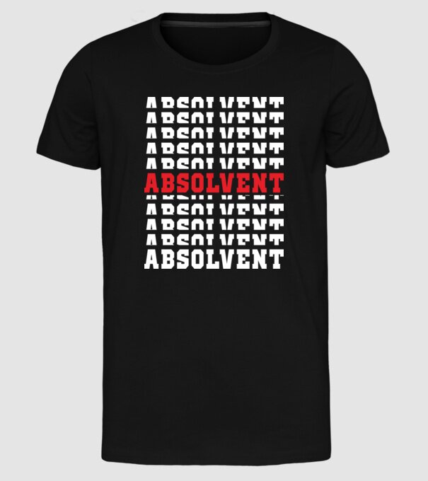 absolvent 2022 model negru pe tricou