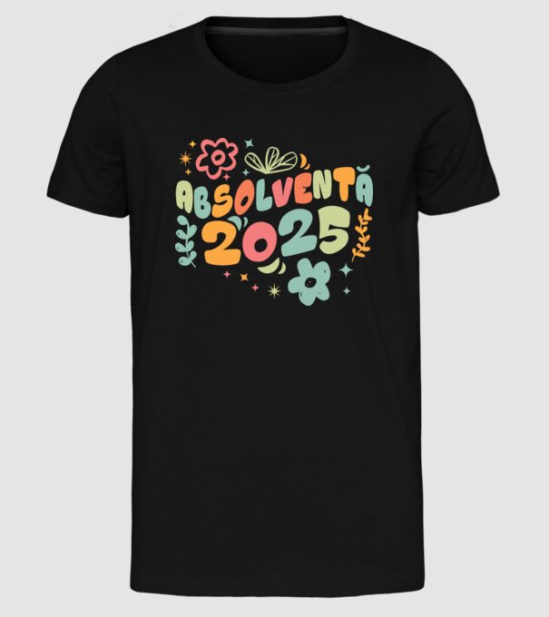 Absolventă 2025 model negru pe tricou