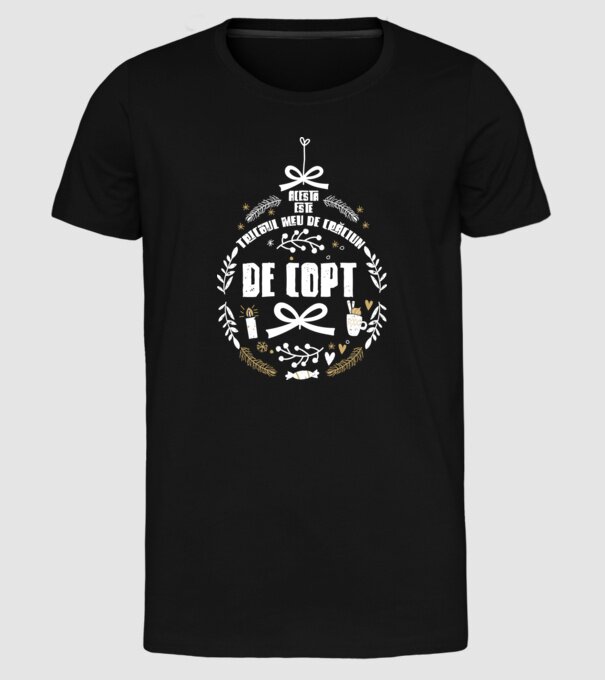 acesta este tricoul meu de Crăciun_de copt model negru pe tricou