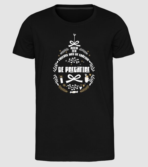 acesta este tricoul meu de Crăciun_de pregătire model negru pe tricou
