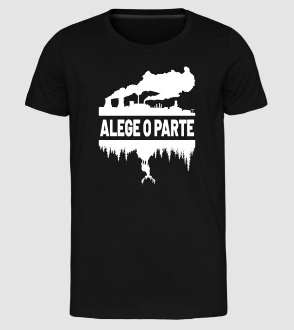 Alege o parte model negru pe tricou