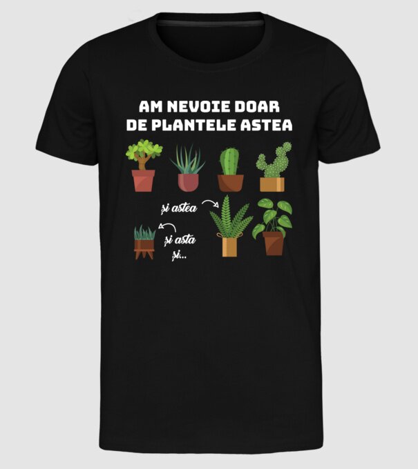 am nevoie doar de plantele astea model negru pe tricou