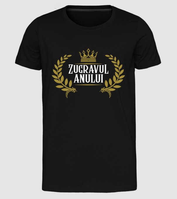 Anului Zugravul model negru pe tricou