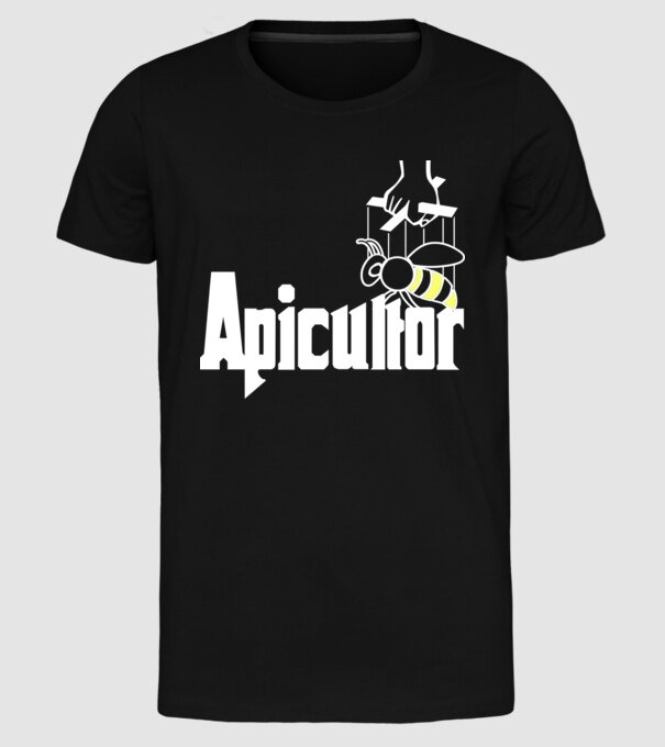 apicultor model negru pe tricou
