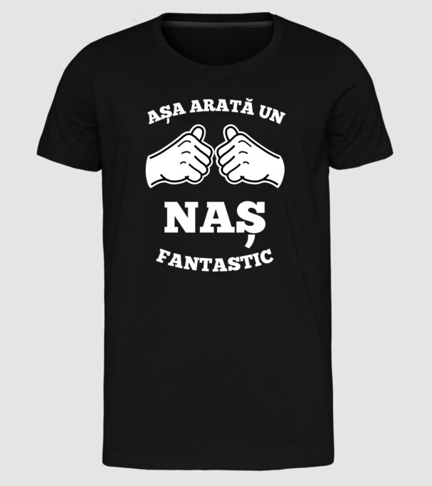 Așa arată un naș fantastic model negru pe tricou