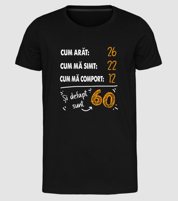 Aspect, senzație, comportament 60 Negru model negru pe tricou