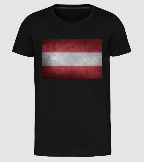 AUSTRIA model negru pe tricou