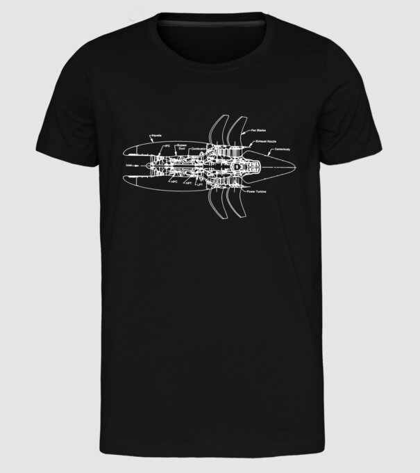 Avioane model negru pe tricou