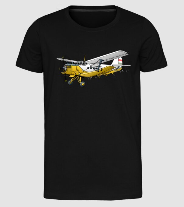 Avioane model negru pe tricou