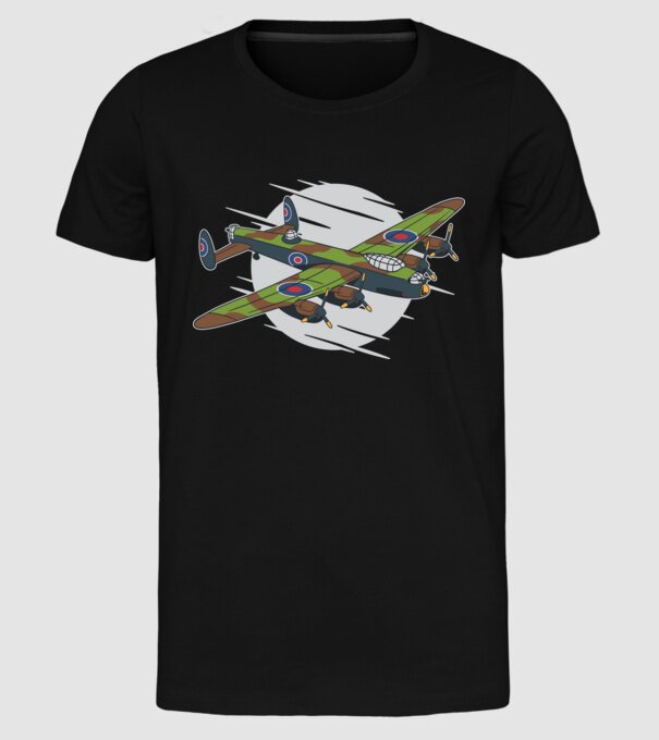 Avioane model negru pe tricou