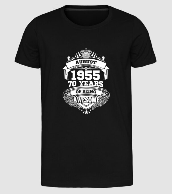 Awesome being of august 1955 model negru pe tricou