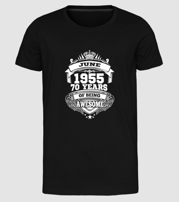 Awesome being of june 1955 model negru pe tricou