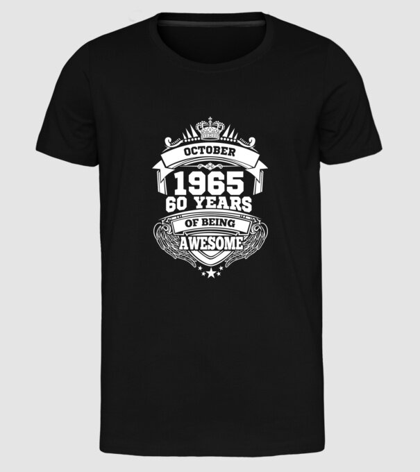 Awesome being of october 1965 model negru pe tricou