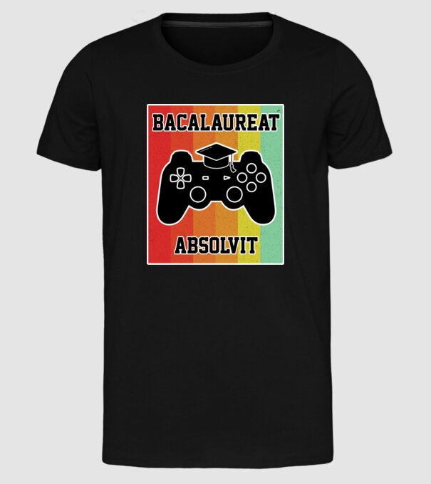 bacalaureat absolvit model negru pe tricou