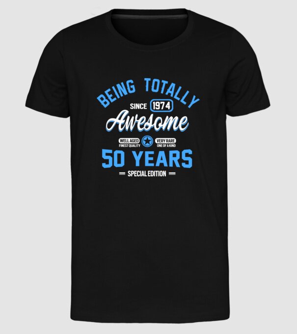 Being totally awesome 50 model negru pe tricou