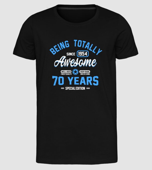 Being totally awesome 70 model negru pe tricou