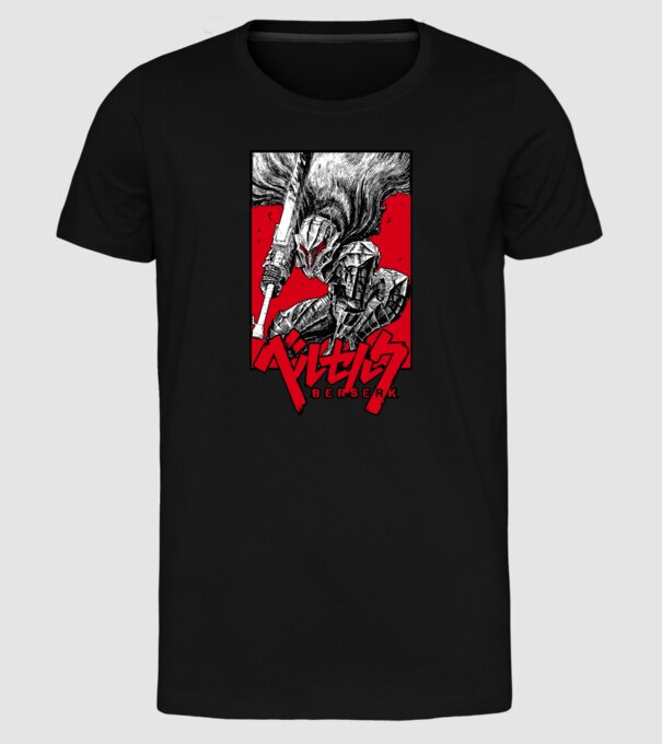 Berserk Guts model negru pe tricou
