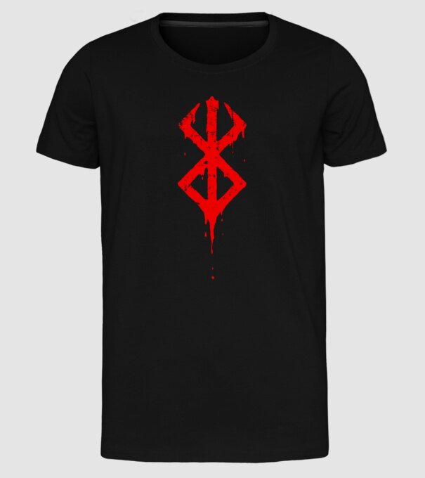 Berserk logo model negru pe tricou
