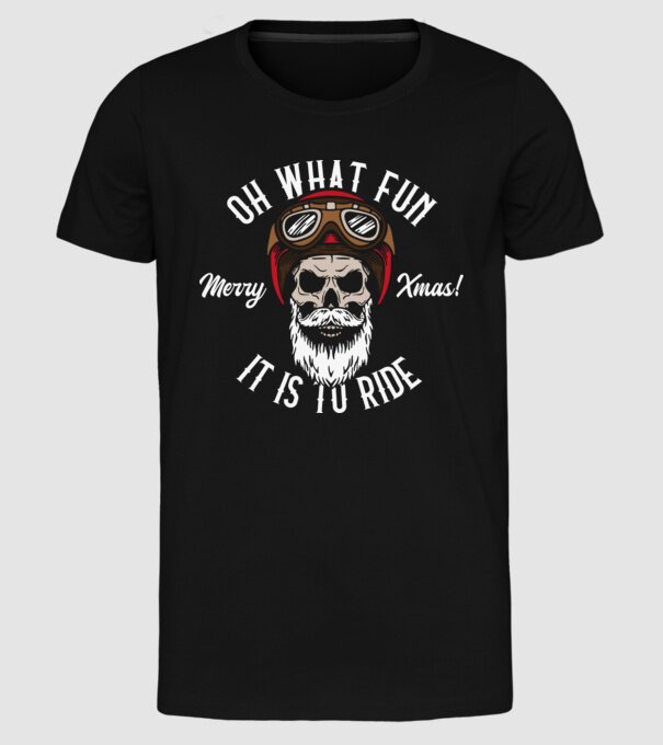 Biker Skull model negru pe tricou