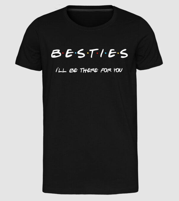 Bride Friends Besties model negru pe tricou