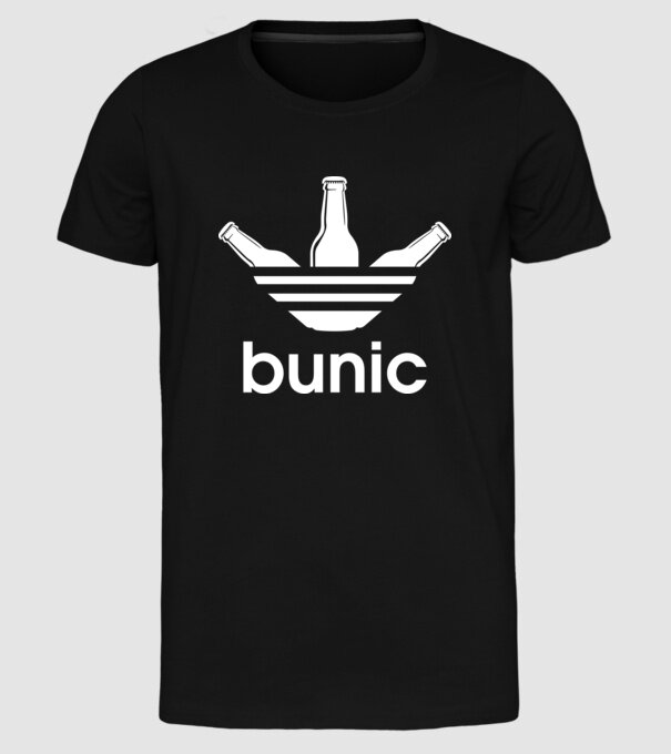 Bunicdidas model negru pe tricou