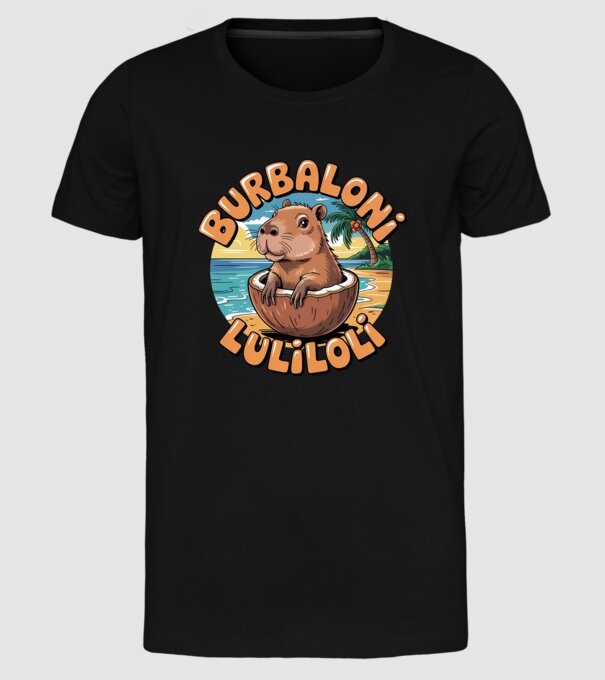 Burbaloni Luliloli model negru pe tricou