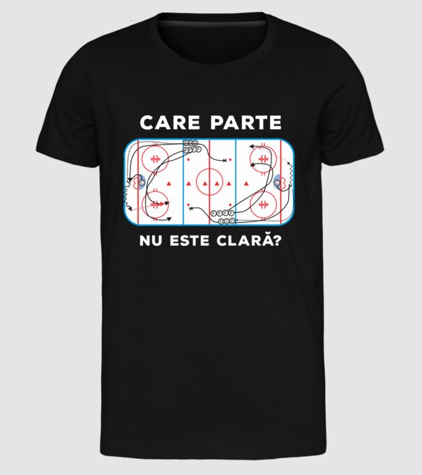 Care parte nu este clară? model negru pe tricou