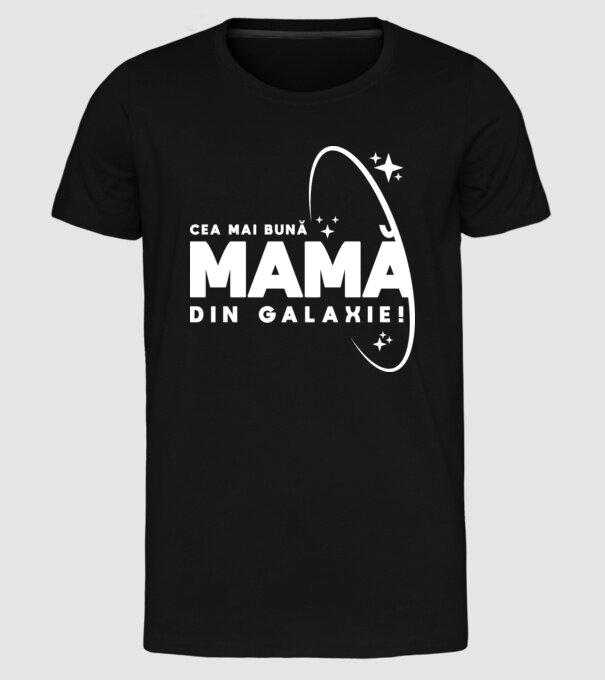 Cea mai bună bunică din Galaxie! model negru pe tricou