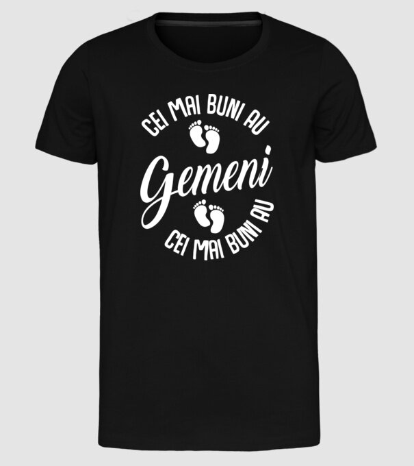 Cei mai buni au gemeni model negru pe tricou