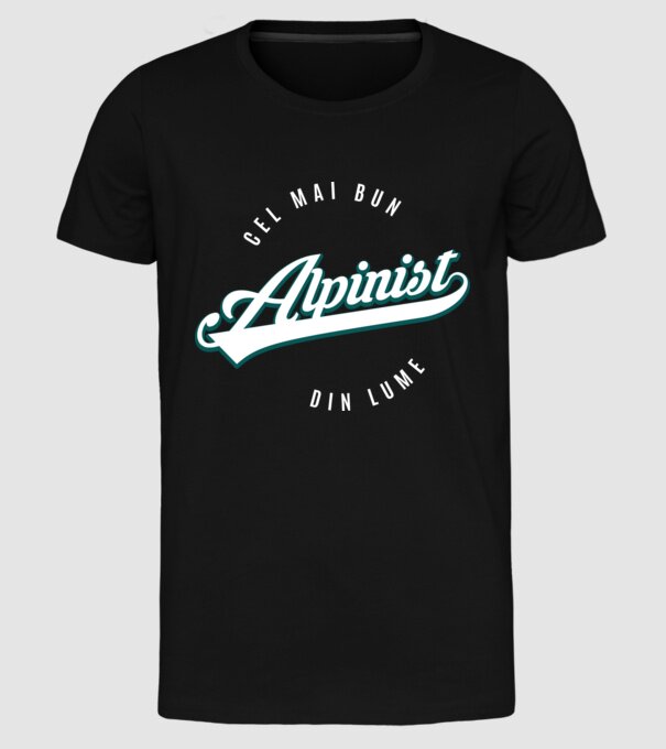 Cel mai bun alpinist din lume model negru pe tricou