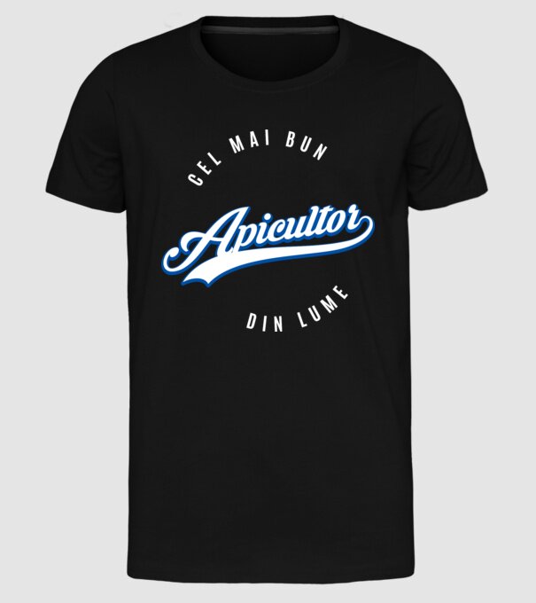 Cel mai bun APICULTOR din lume model negru pe tricou