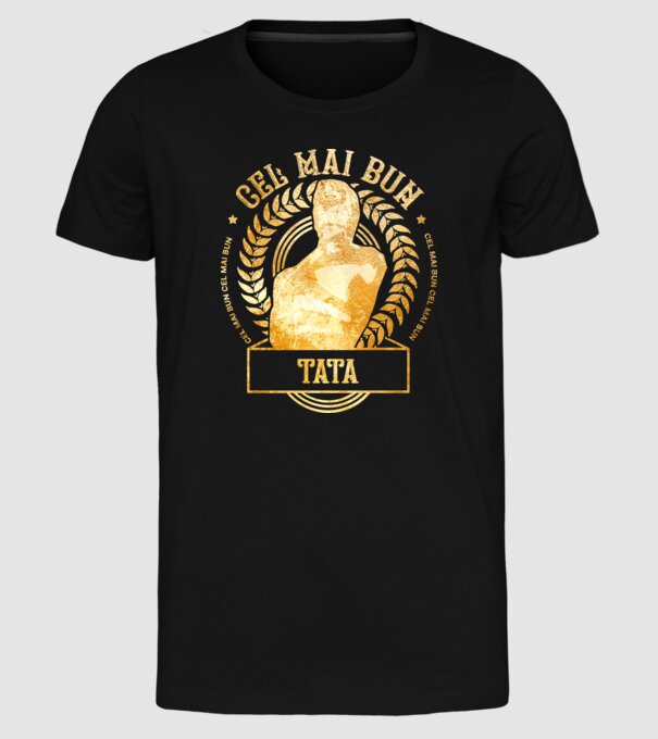 Cel mai bun tată model negru pe tricou
