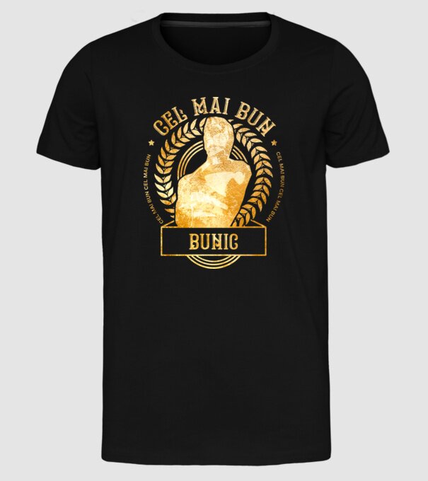 Cel mai bun bunic model negru pe tricou