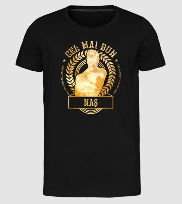 Cel mai bun naș model negru pe tricou