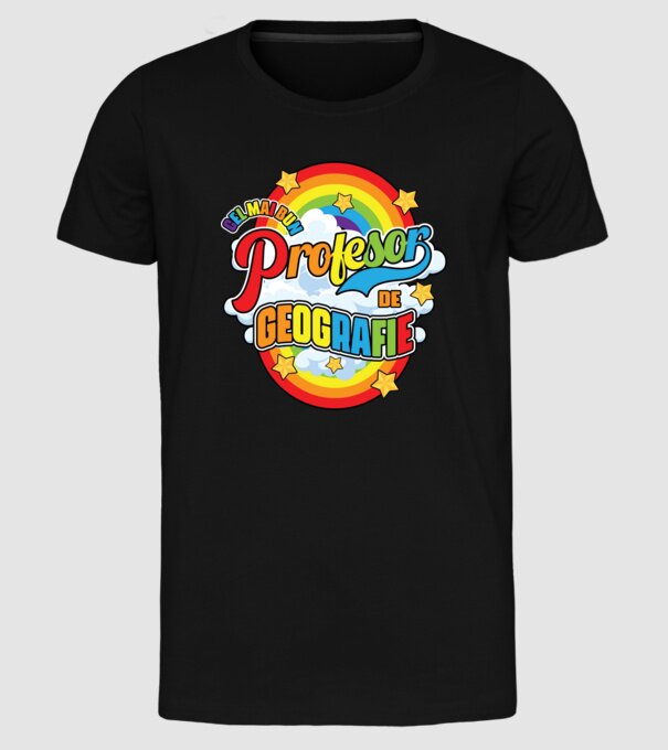 Cel mai bun de geografie model negru pe tricou