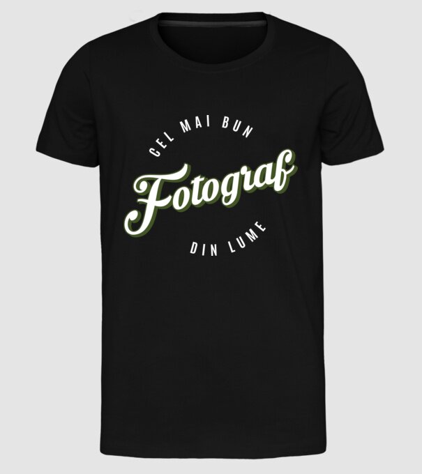 Cel mai bun Fotograf din lume model negru pe tricou