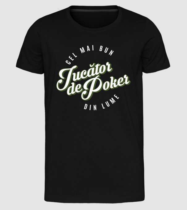 Cel mai bun Jucător de poker din lume model negru pe tricou