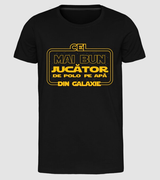 Cel mai bun jucător de polo pe apă din galaxie model negru pe tricou