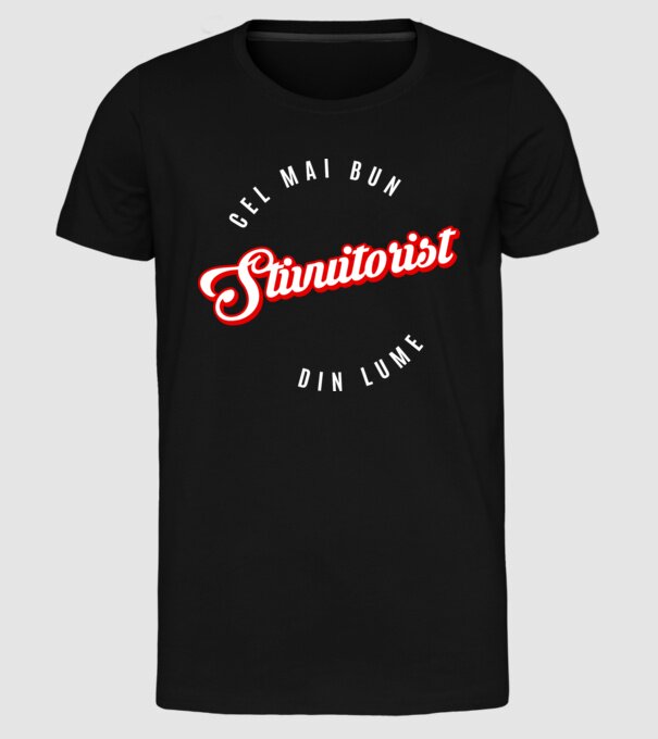 Cel mai bun STIVUITORIST din lume model negru pe tricou