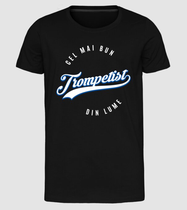 Cel mai bun trompetist din lume model negru pe tricou