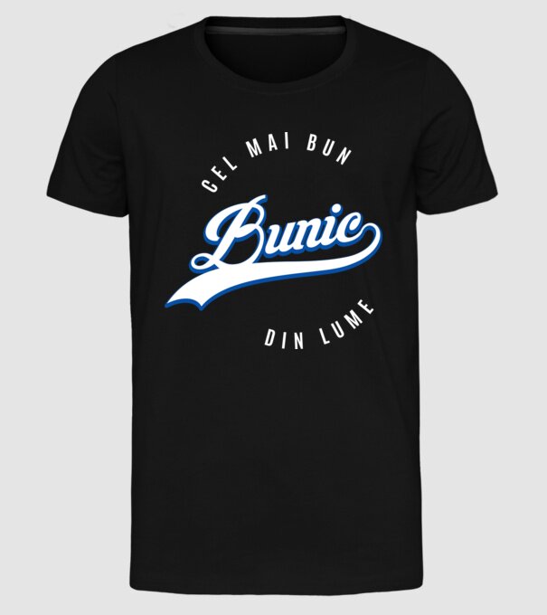 cel mai bun bunic din lume model negru pe tricou