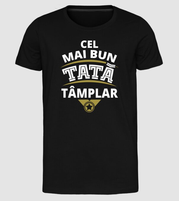 Cel mai bun tată tâmplar model negru pe tricou