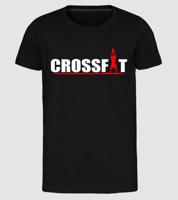 Crossfit model negru pe tricou