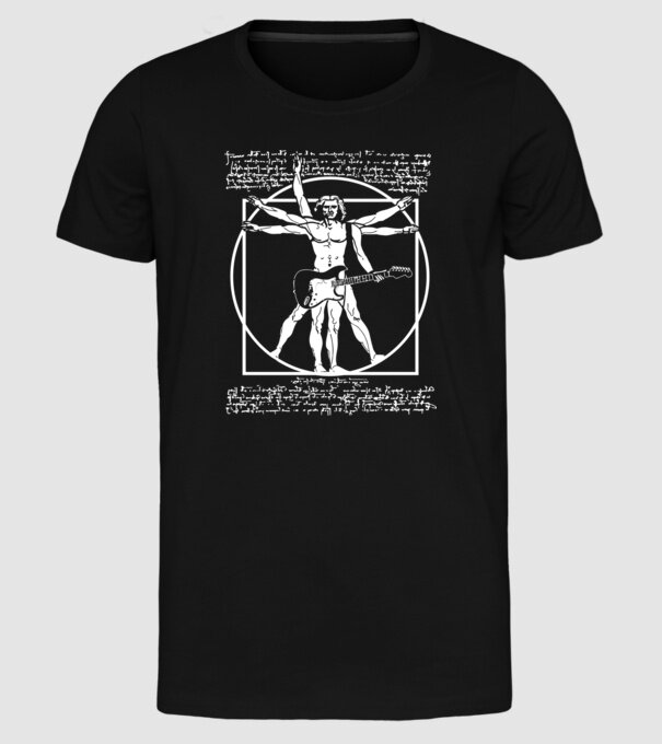 Da Vinci model negru pe tricou