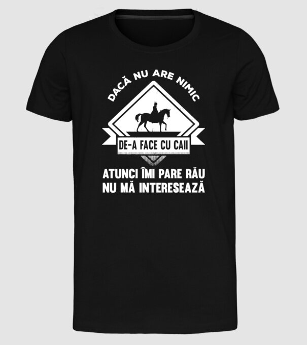 dacă nu are nimic de-a face cu caii, atunci îmi pare rău, nu mă interesează model negru pe tricou