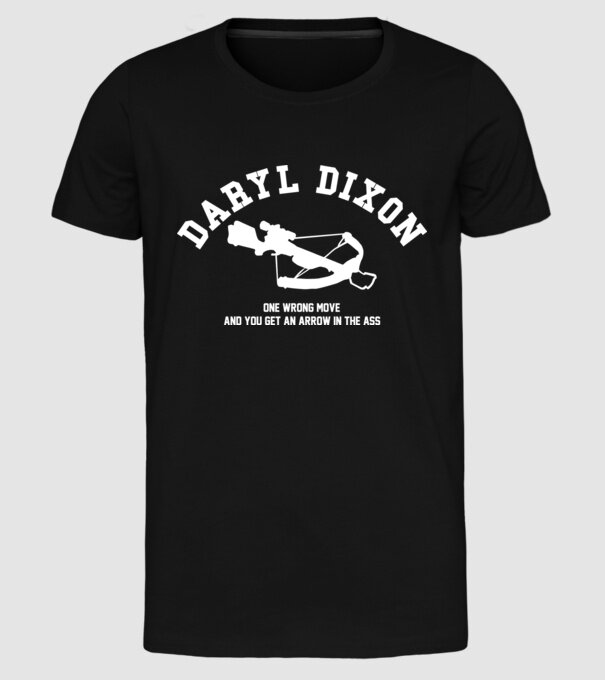 Daryl Dixon model negru pe tricou