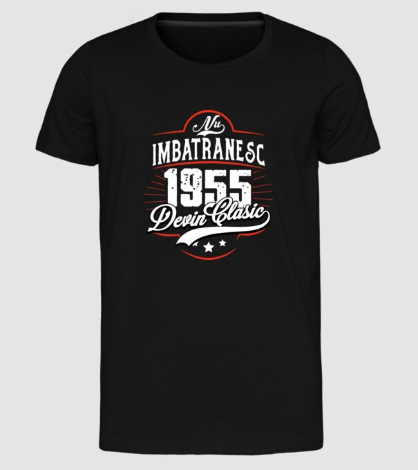 Devin Clasic - 1955 model negru pe tricou