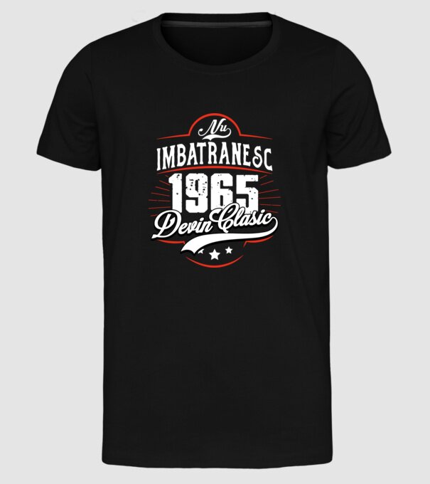 Devin Clasic - 1965 model negru pe tricou