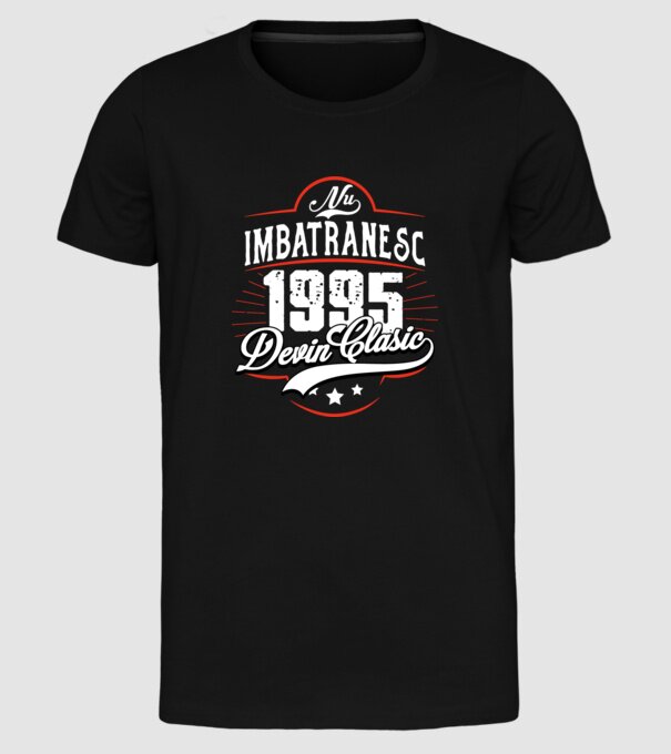 Devin Clasic - 1995 model negru pe tricou